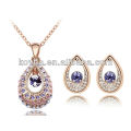 2014 последний дизайн галстук золотые ювелирные изделия мода dubai jewelry set